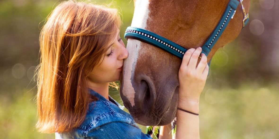 Person enjoying horseback riding near me